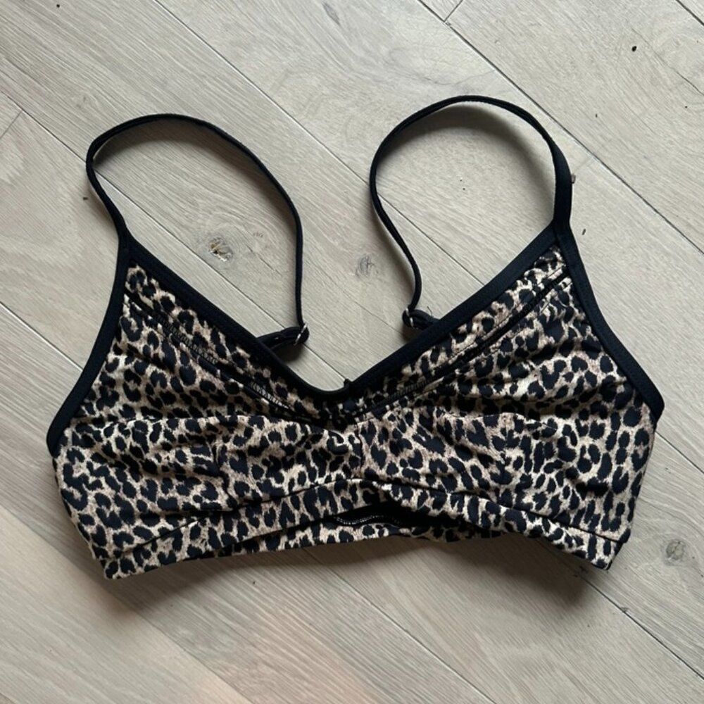 the upside cheetah print sports bra